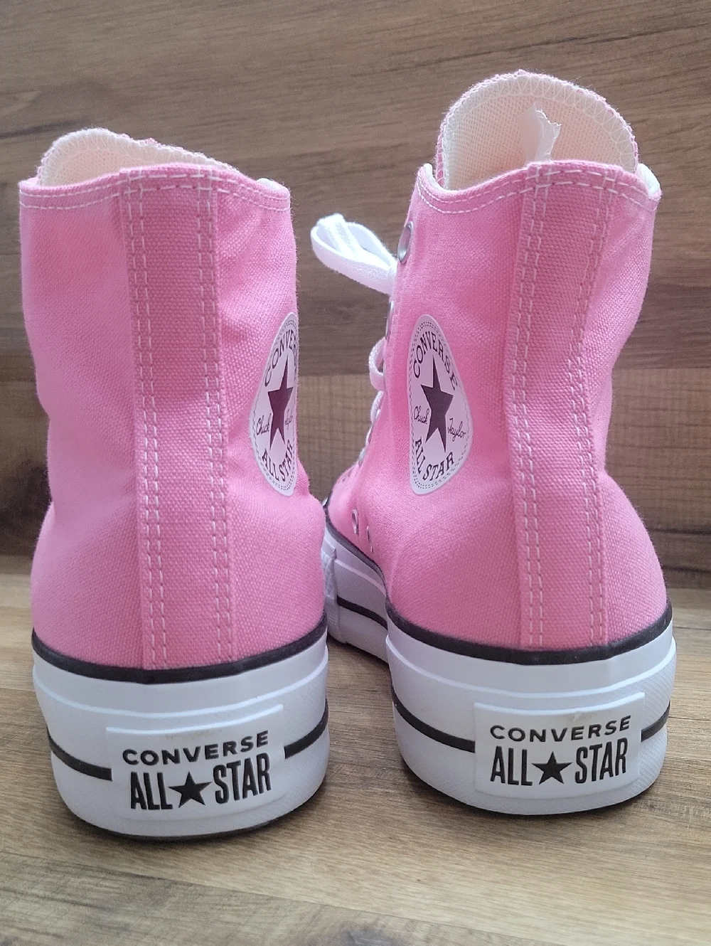 Converse Pink High Top Platform Sneakers